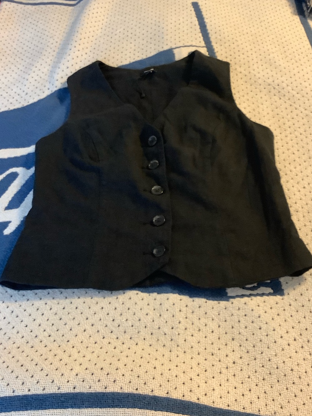 Express Black Women's Button-Front Vest XS